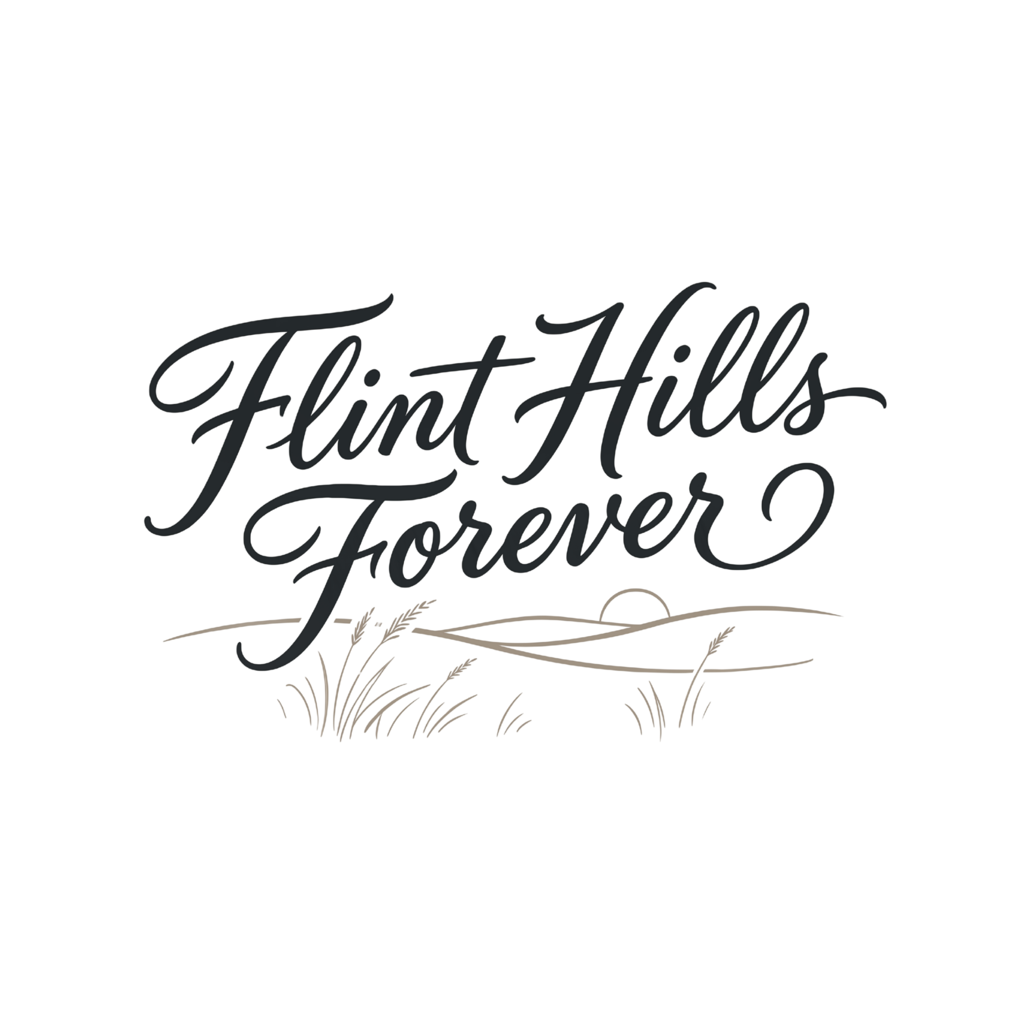 🌾 Forever Script Sticker