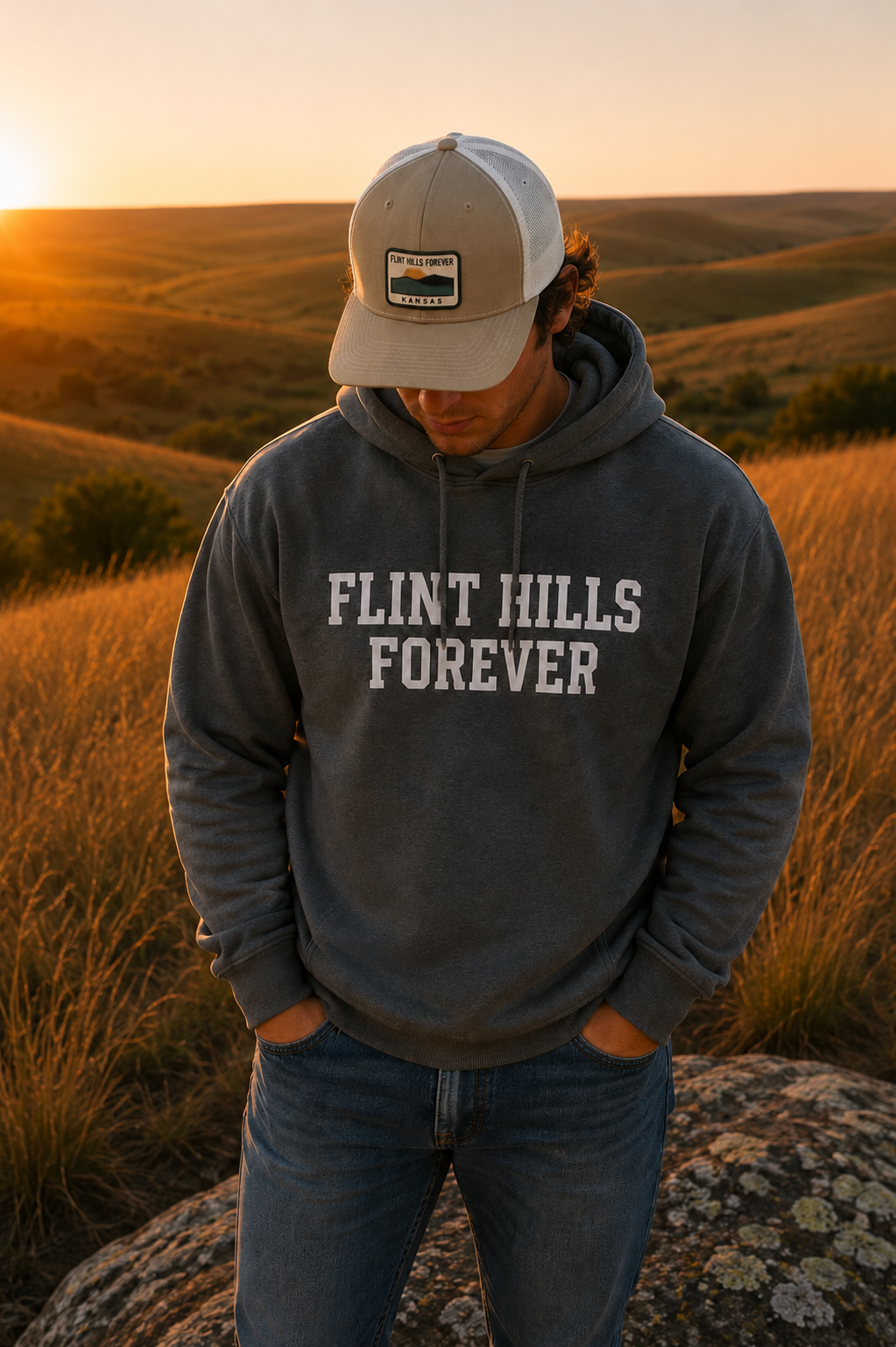 Flint Hills Forever Lightweight Hooded Sweatshirt