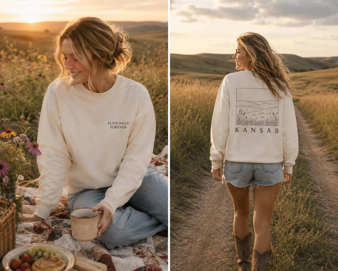 🌅 Prairie Horizon Crewneck