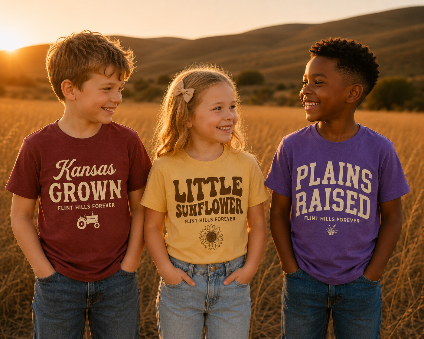 🌾 Little Plains Raised Tee
