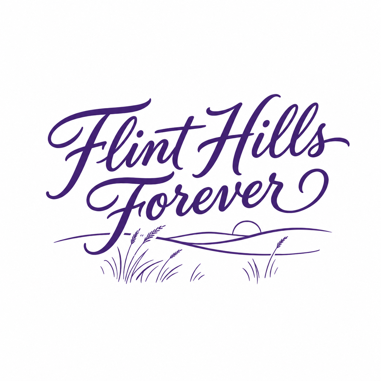 🌾 Forever Script Sticker