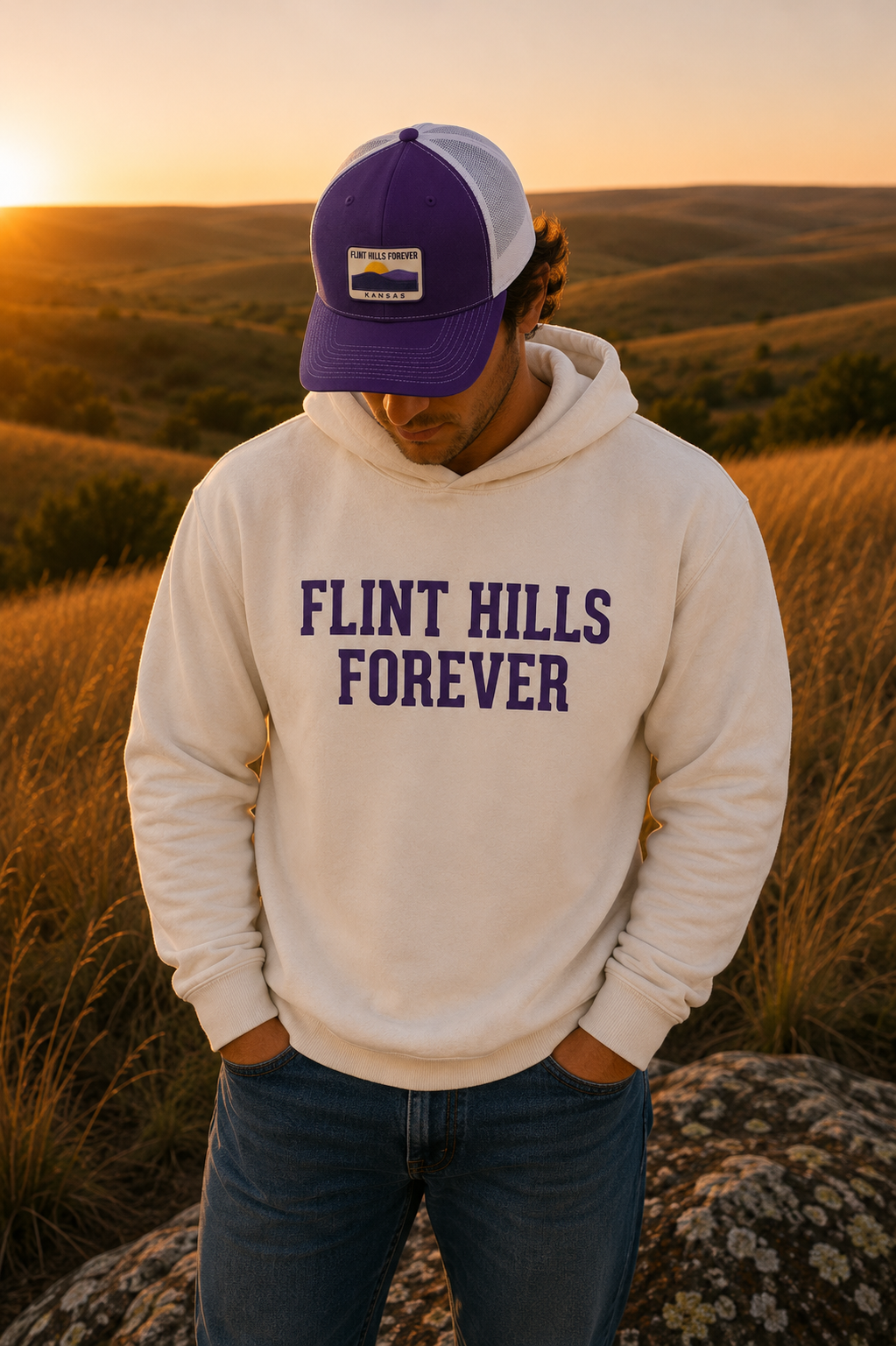 Flint Hills Forever Lightweight Hooded Sweatshirt